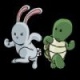 4 bunnies 1 turtle